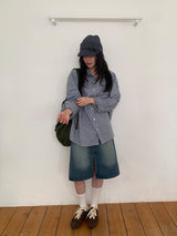 Yanpo Over Check Shirt