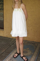 Romantic slip dress_ivory