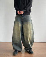 Pove Curved Denim Pants