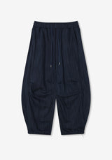 AN Denim Stripe Balloon Banding Pants