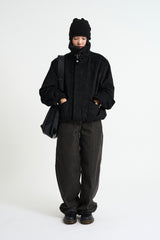Heavy warm corduroy wide pants