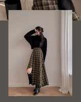 【MADE】 Checked long skirt