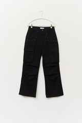 Dyed Stud Cargo Pants