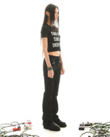 ティモシーTシャツクロップ (BLACK)