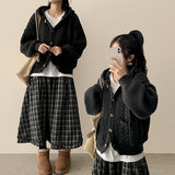 Haru Big Pocket Hooded Knit Cardigan