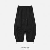デニムストライプバルーンパンツ 2COLOR