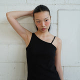 Single Buckle sleeveless_black