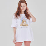 サンドキャッスルTシャツ ホワイト