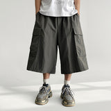 Siki Nylon Cargo Bermuda Pants (4 colors)