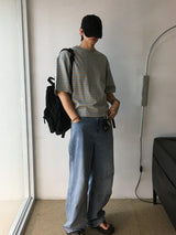 [A-P0121] ダーツバルーンデニムパンツ (7色)