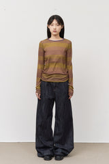 (W) Loops Printed Top