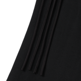 Layered Tied Drape Mermaid Skirt - BLACK