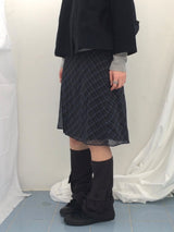 Shea Checkered A-skirt