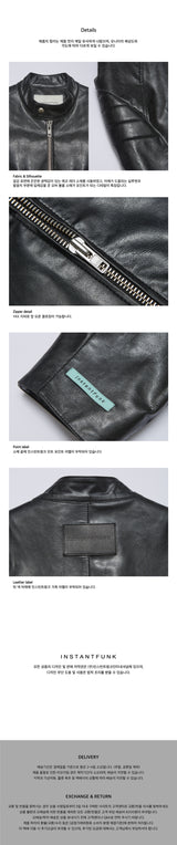 Faux-leather biker jacket