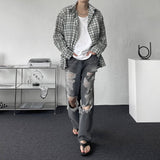 ENOC Oversize Fit Knock Check Shirt (2 colors)
