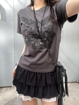 Y2k ラブローズウィングTシャツ