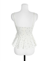 oreo ple big ribbon top + crop cd set