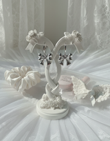 Adorable Ribbon Huggies Piercing - Silver