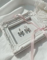 Adorable Ribbon Huggies Piercing - Silver