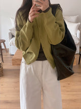 MT Round Loose Knit Cardigan (7color)