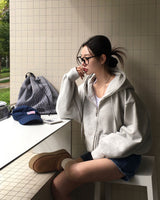 [BELLIDE MADE] ノア, ルーズフィットツーウェイジップアップフーディー