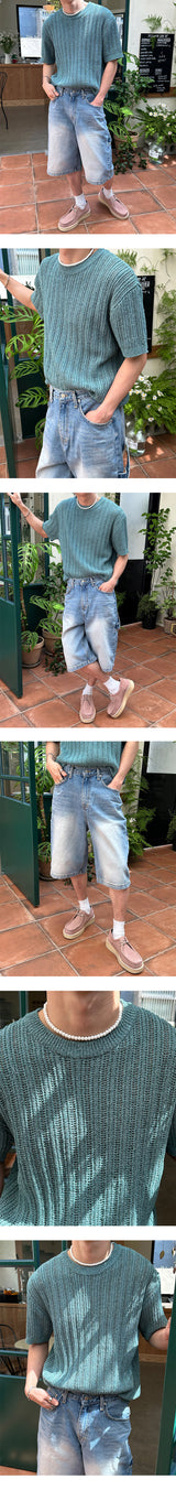 [S/S] Boucle scasi round half knit (10color)