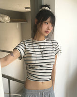 Revan Loose Fit Stripe Short Sleeve T-shirt