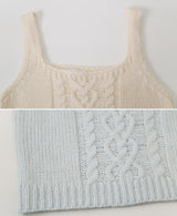 UE Square Twist Knit Bustier (4color)