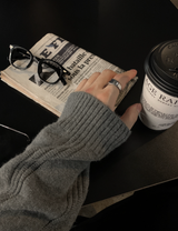 Look Estee Daily Ribbed Modal Henry Neck Knit
