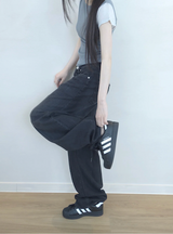 ブラックワイドパンツ