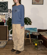  Wildflower Appliqué Pants _ Beige&Red