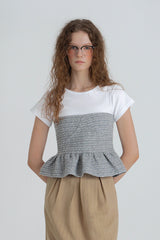 Twinkle tweed top_silver