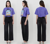 【MADE】SUNSHINE GHOST PRINT T-SHIRT [PURPLE]
