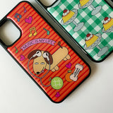 Music Puppy Orange Epoxy Phone Case