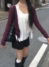 ミオン レース Vネック フレア Tシャツ