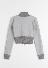 TOUCH KNIT ZIP-UP
