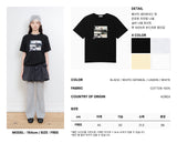 DELAY OFF キャットグラフィックTシャツ (ブラック)