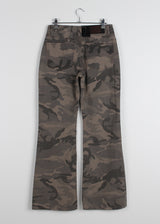 CAMO SEMI BOOTS CUT PANTS