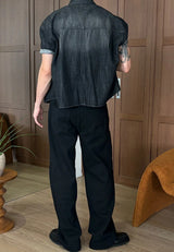 [4SEASON] Regular semi wide cotton pants(2color)