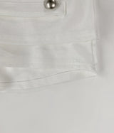 Trony button low-waist skirt (white)