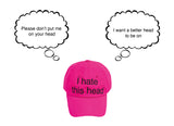 アイヘイトディスヘッドメッシュキャップ (HOT PINK)