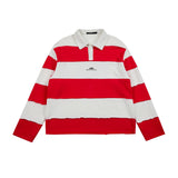 Mira Raw Stripe Polo Tee