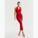 Marilyn Dress in Tomato