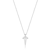 [Nowadays Siyoon, STAYC Aisa, Seo Sujin Worn] Geometric Point 925 Silver + Rhodium Plating Necklace N053-03H