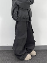 subtle patch cargo pants
