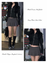 Black Denim Stud Jacket