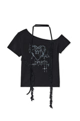 ハート2Tシャツ(black)