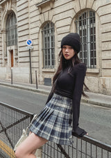 Mori Check Tennis Skirt