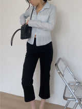 Slit Ankle Length Capri Pants