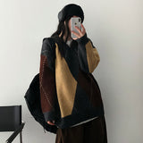 SeonanアーガイルオーバーVニット